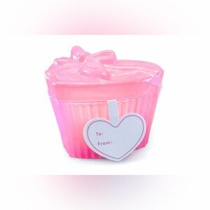 3 oz Cherry Blossom Candle in Petal Pink Heart Glass Vessel